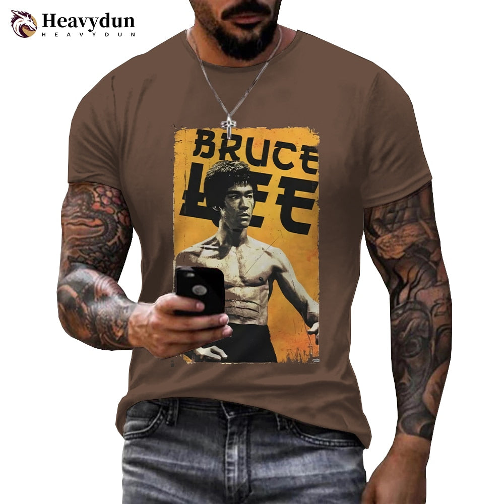 3D-T-Shirt Unisex Streetwear Fashion Kung Fu Super Star Bruce Lee