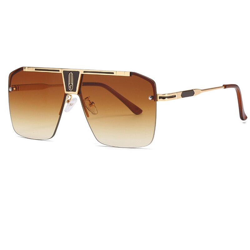 Damen Designer Sonnenbrille Herren Quadratische Übergröße Gläser Vintage UV400