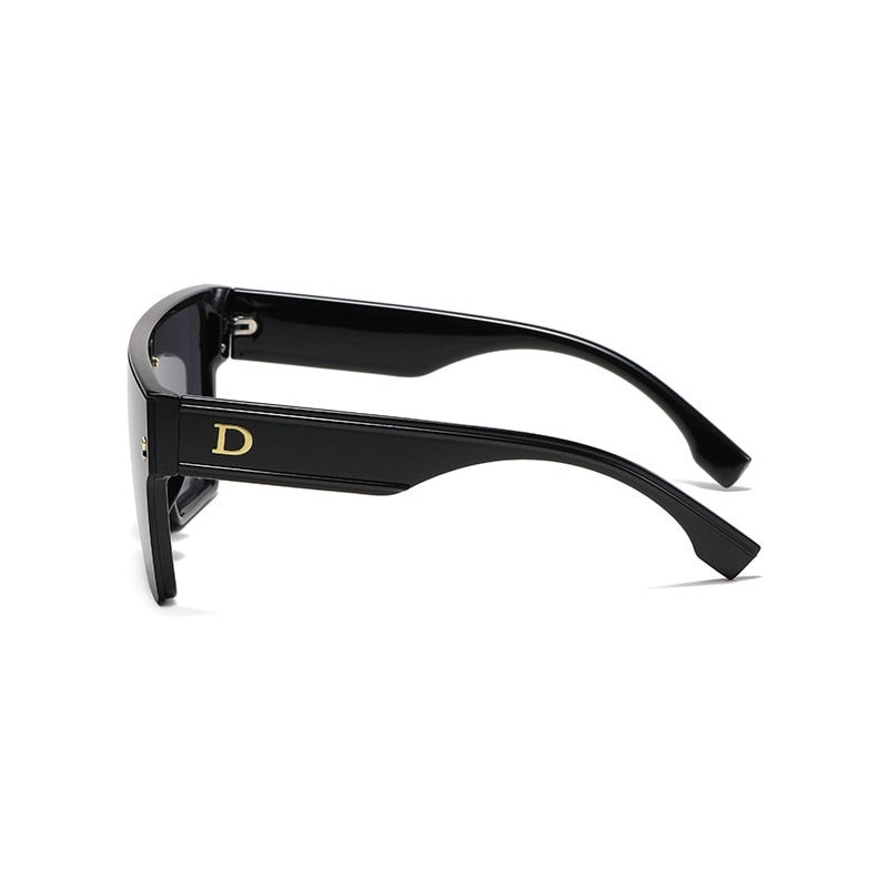 Designer Luxus Sonnenbrille Damen Herren Quadratische Übergröße Gläser Vintage