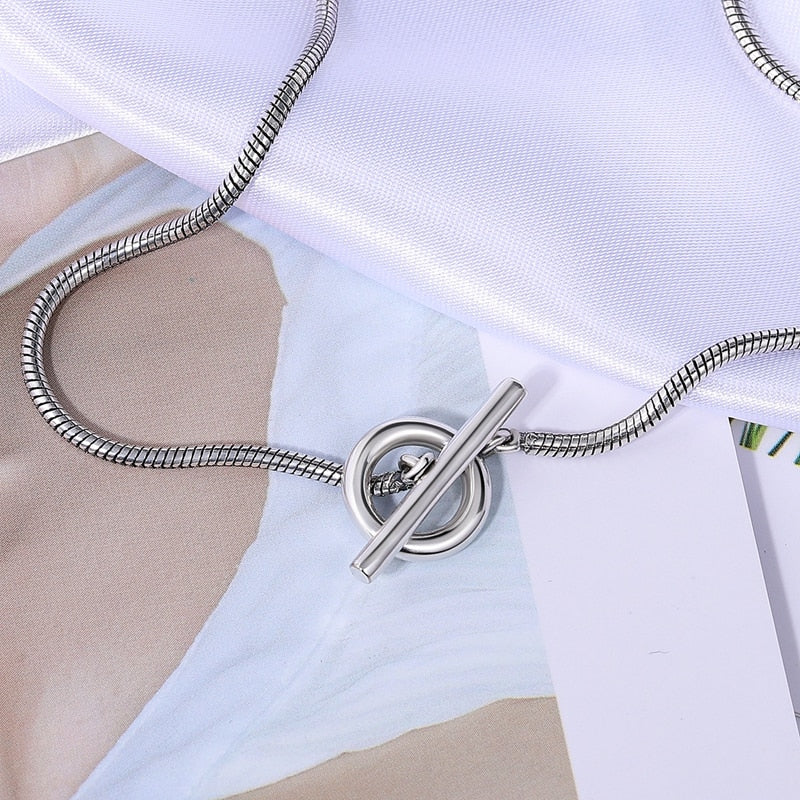 Massiv Sterling Silber 925 Panzerkette Fashion Halskette mit Zirkonia Anhänger Damen