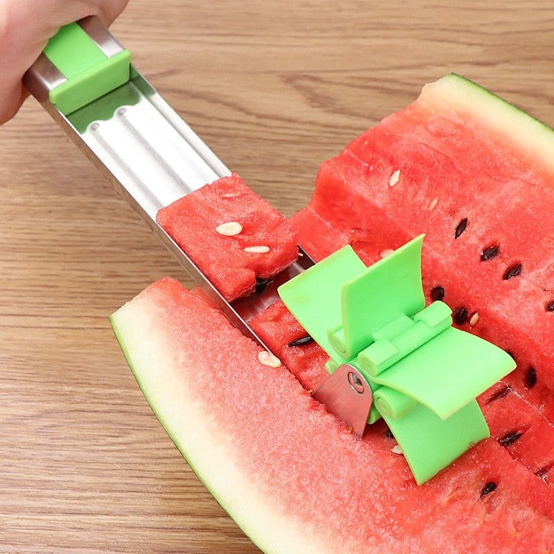 Wassermelonen-Schneider-Windmühlen-Form-Plastikhobel zum Schneiden Edelstahl