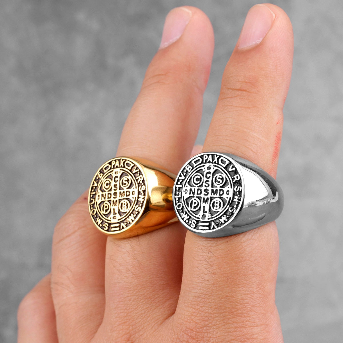 Edelstahl Herren & Damen Biker Rocker Spinning Ring Silber Skull Gothic