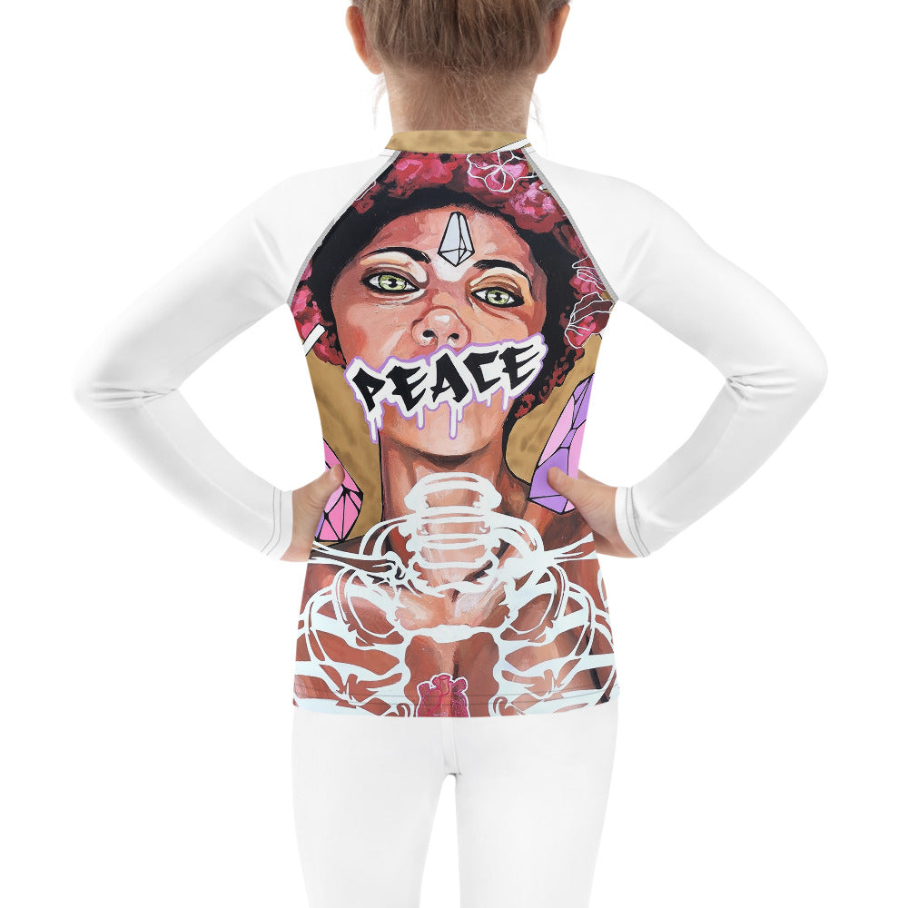 Kinder-Rash-Guard PEACE