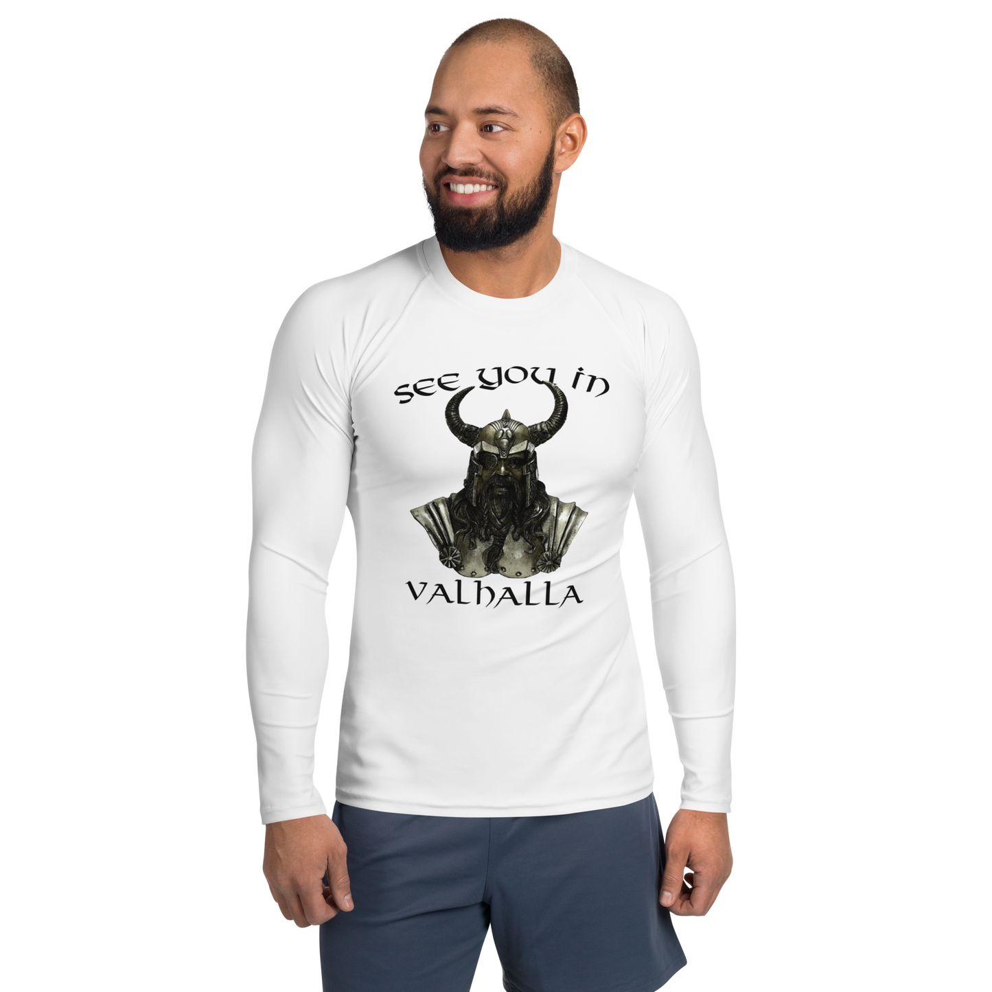 Herren-Rash-Guard See you in Valhalla