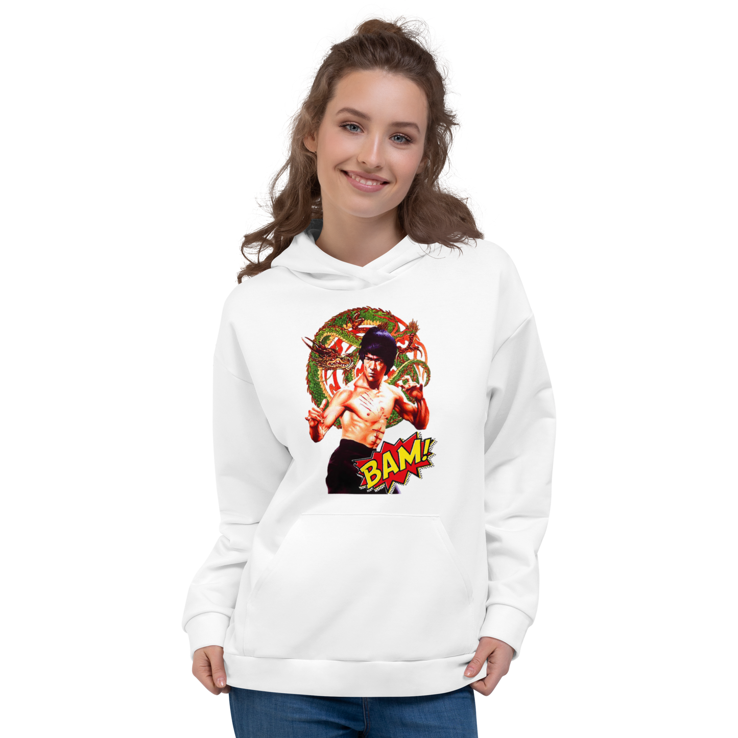 Unisex-Kapuzenpullover Bruce Lee