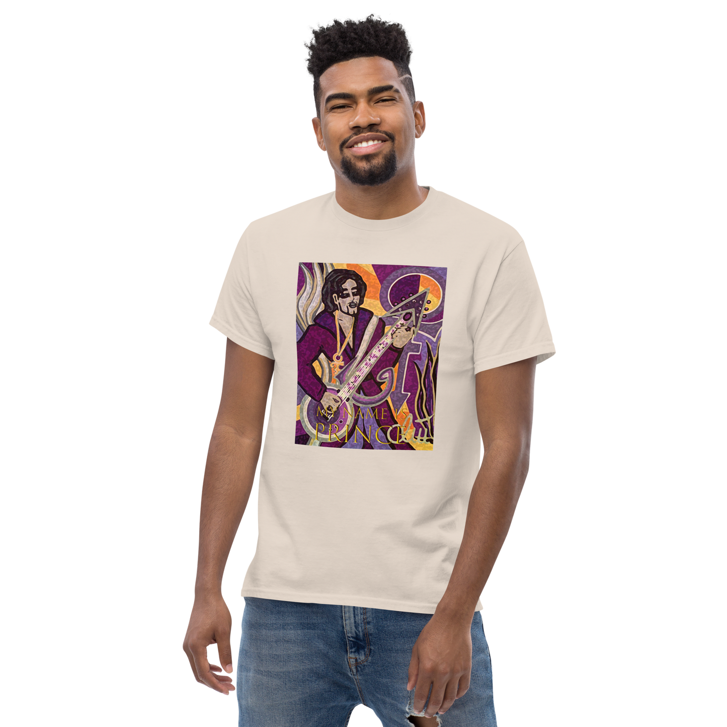 Klassisches Herren-T-Shirt My name is Prince