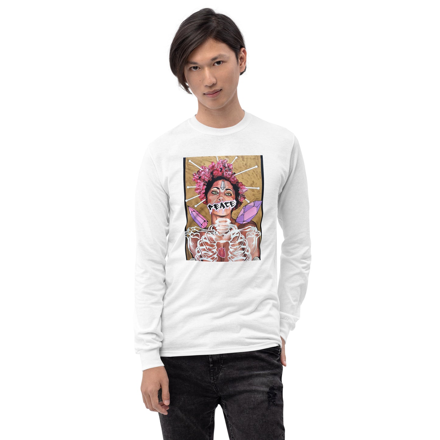 Herren-Langarmshirt Peace