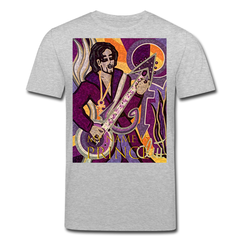 Männer Bio-T-Shirt von Stanley & Stella My Name is Prince - Grau meliert