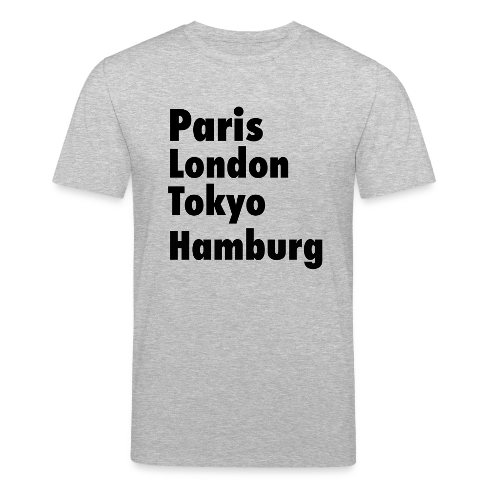 Männer Bio-T-Shirt von Stanley & Stella Paris London Hamburg - Grau meliert