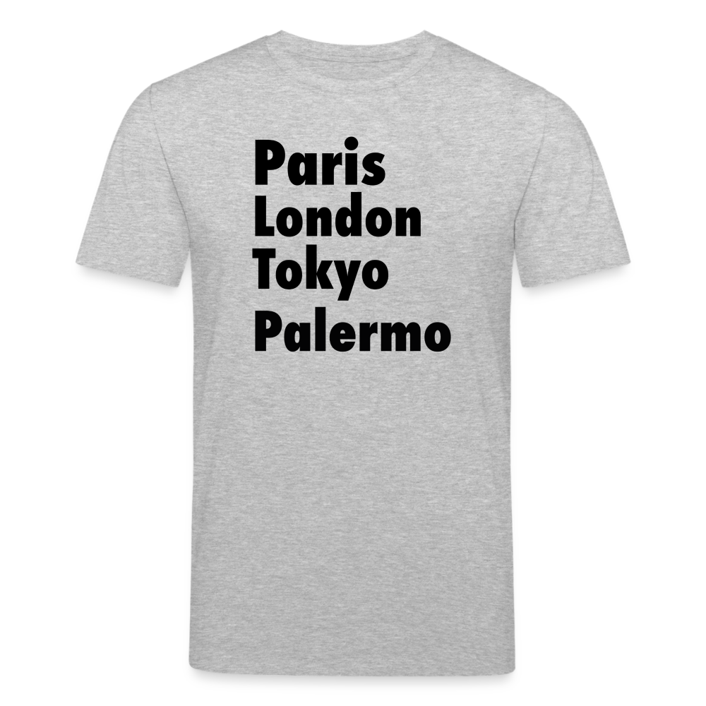Männer Bio-T-Shirt von Stanley & Stella Paris London Palermo - Grau meliert