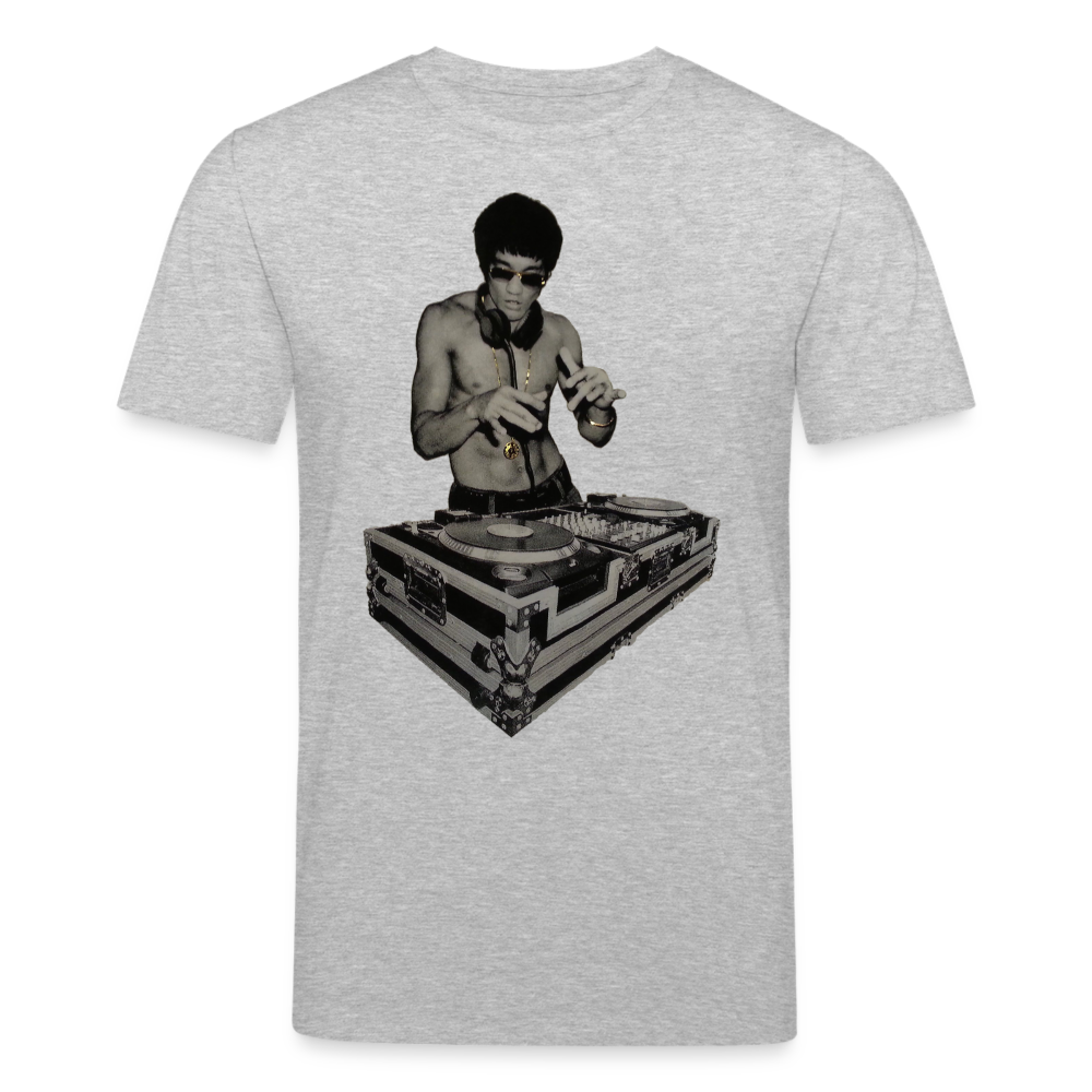 Männer Bio-T-Shirt von Stanley & Stella Bruce Lee DJ - Grau meliert