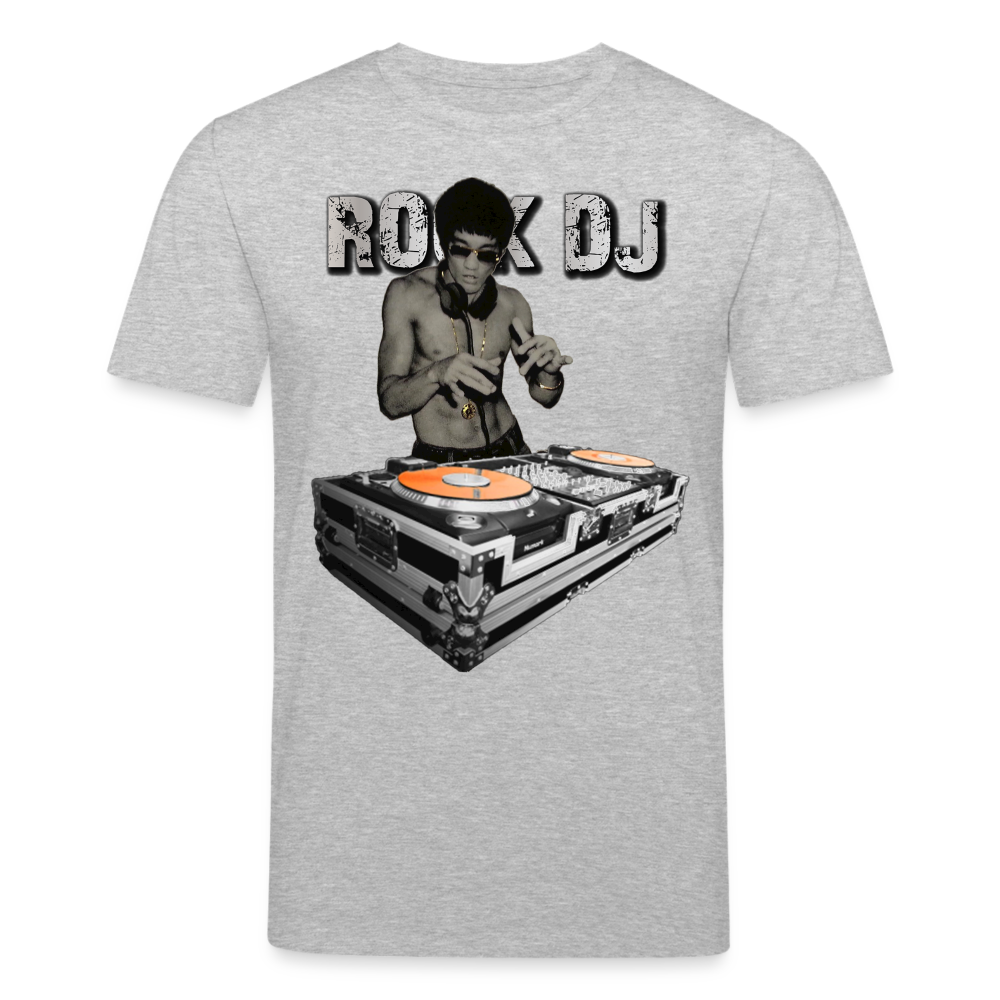 Männer Bio-T-Shirt von Stanley & Stella Bruce Lee Rock DJ - Grau meliert