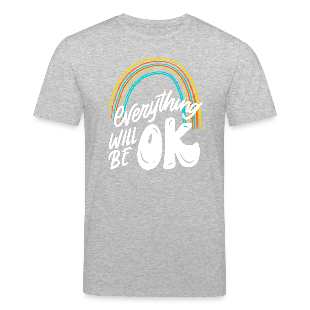 Männer Bio-T-Shirt von Stanley & Stella everything will be ok - Grau meliert