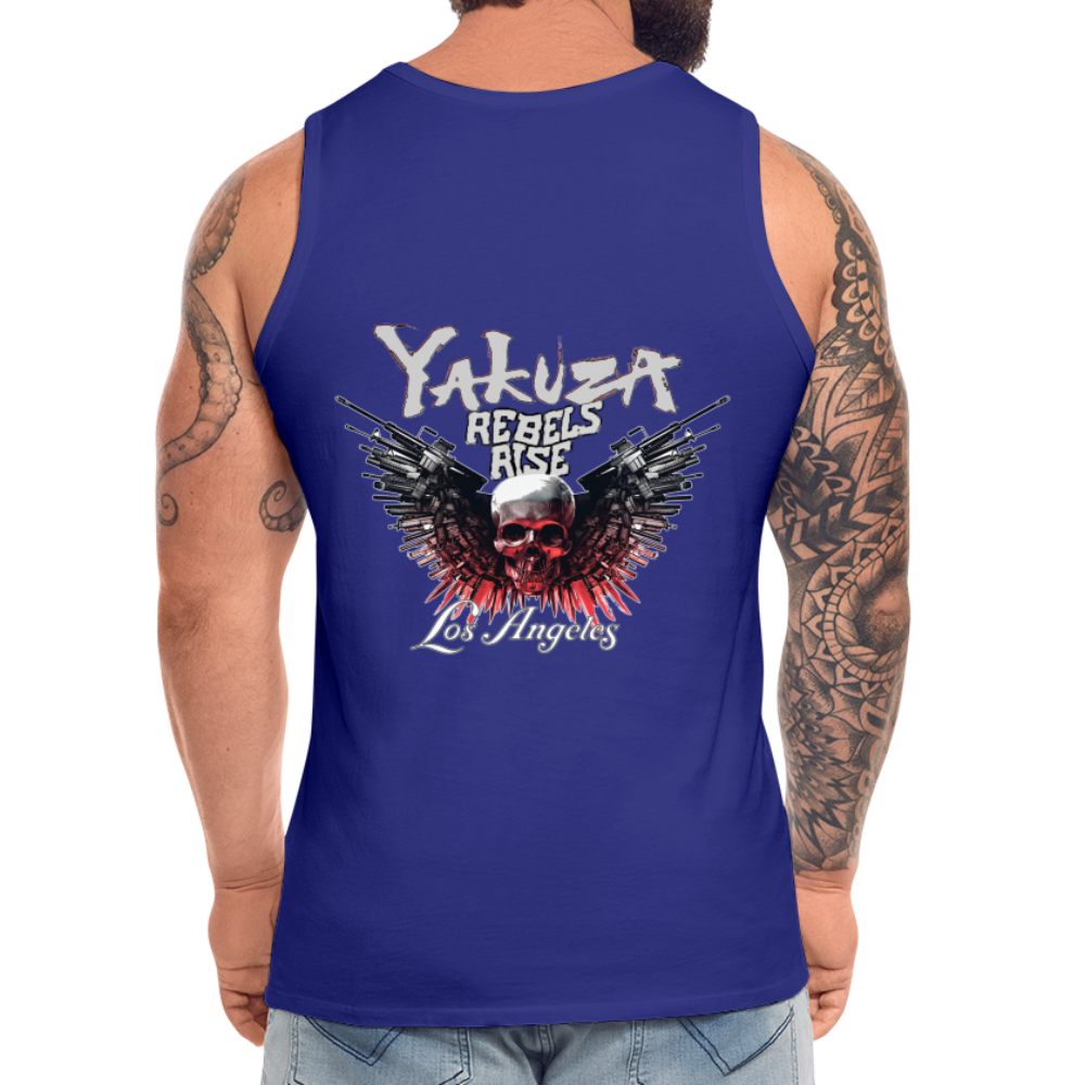 Männer Premium Tanktop T-Shirt Yakuza Muskelshirt Achselshirt - Königsblau