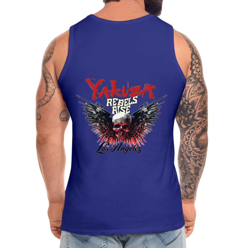 Männer Premium Tanktop T-Shirt Yakuza Muskelshirt Achselshirt - Königsblau