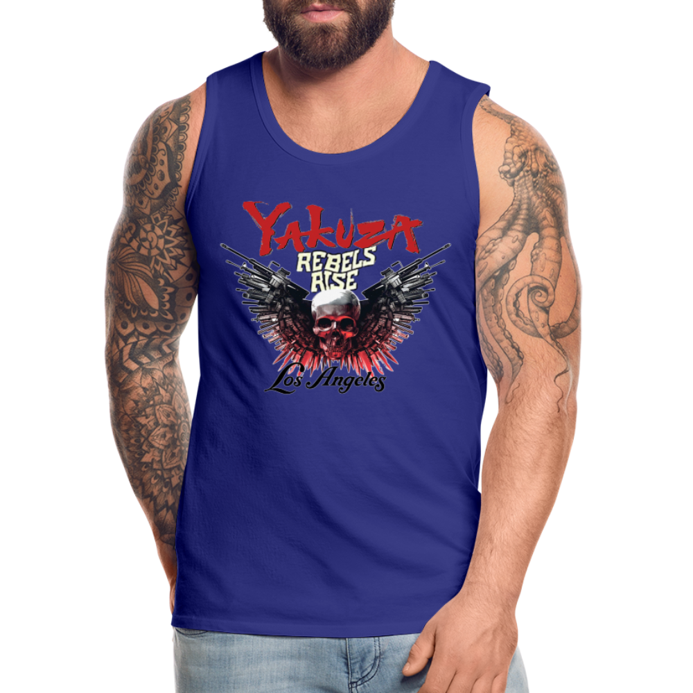 Männer Premium Tanktop T-Shirt Yakuza Muskelshirt Achselshirt - Königsblau