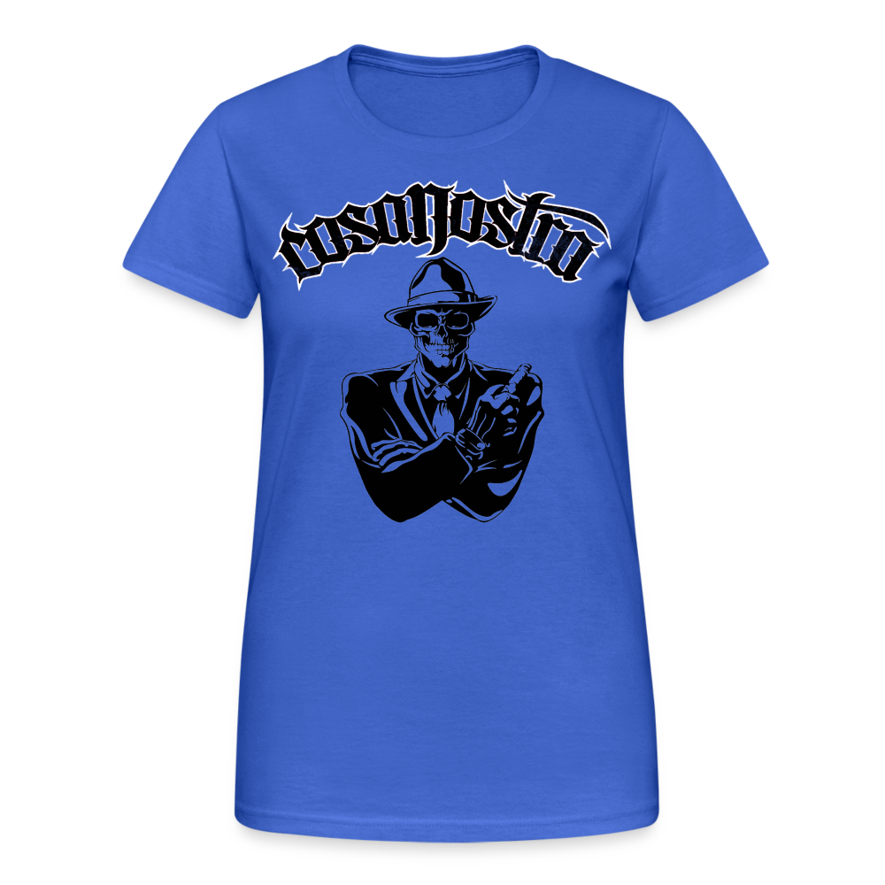 Frauen COSANOSTRA T-Shirt Rundhals Unisex Streetwear Gildan 100% Baumwolle - Königsblau