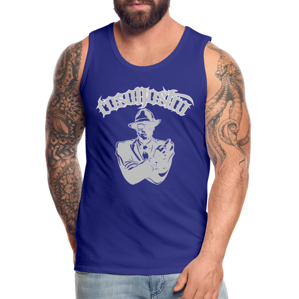 Tanktop COSANOSTRA T-Shirt Muskelshirt Achselshirt Sport Basic Herren - Königsblau