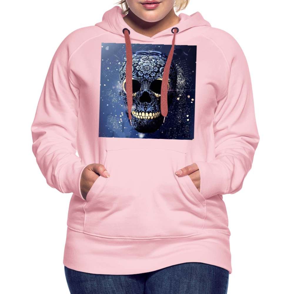 Kapuzenpullover Sweatjacke Sweatshirt Hoodie Pulli Basic Damen Kapuze - Kristallrosa