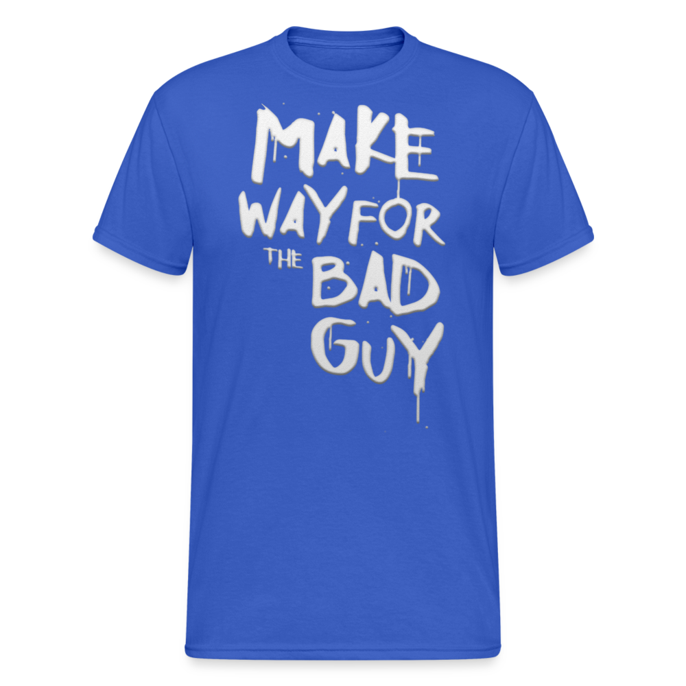 Herren MAKE WAY T-Shirt Rundhals Unisex Streetwear 100% Baumwolle - Königsblau