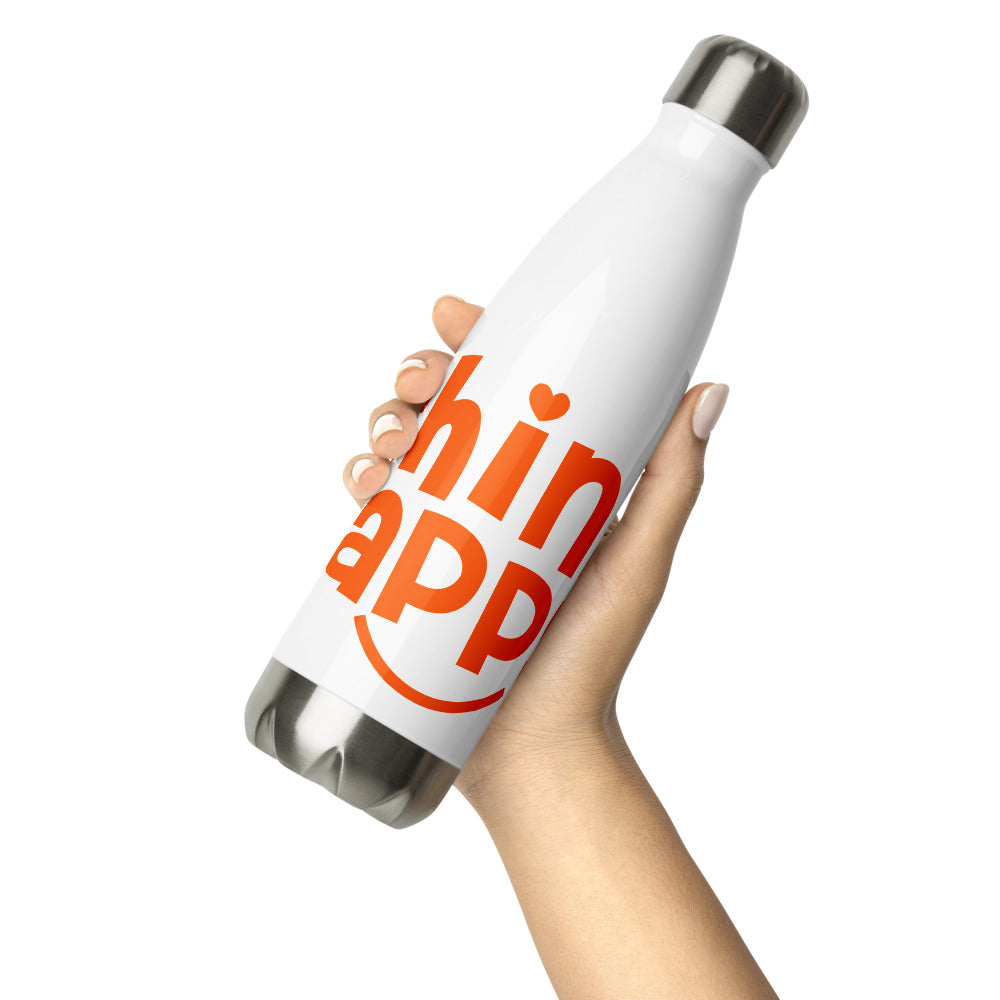 Edelstahl Trinkflasche Think Happy