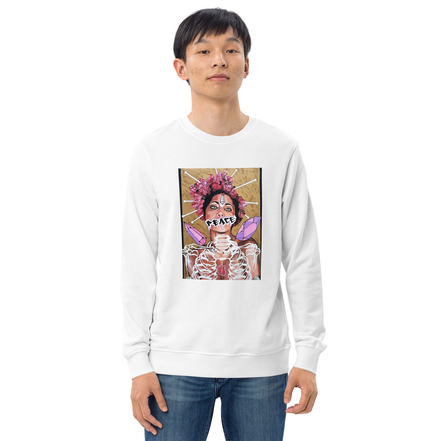 Unisex Bio-Pullover Peace