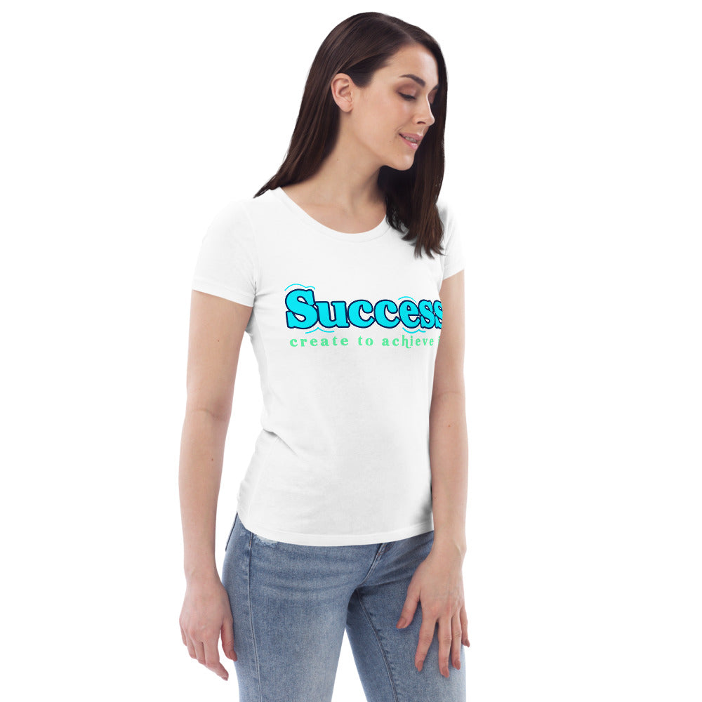 Success - Enganliegendes Öko-T-Shirt für Damen