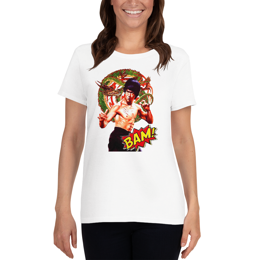 Kurzärmeliges T-Shirt für Damen Bruce Lee