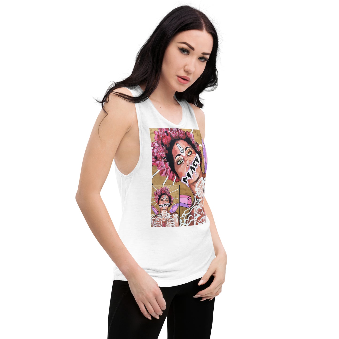 Damen Muscle-Tank-Top PEACE