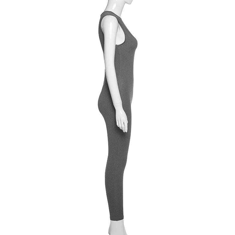 Damen Overall Bodycon Jumpsuit Streetwear Fitness-Strampler Playsuit Leggins