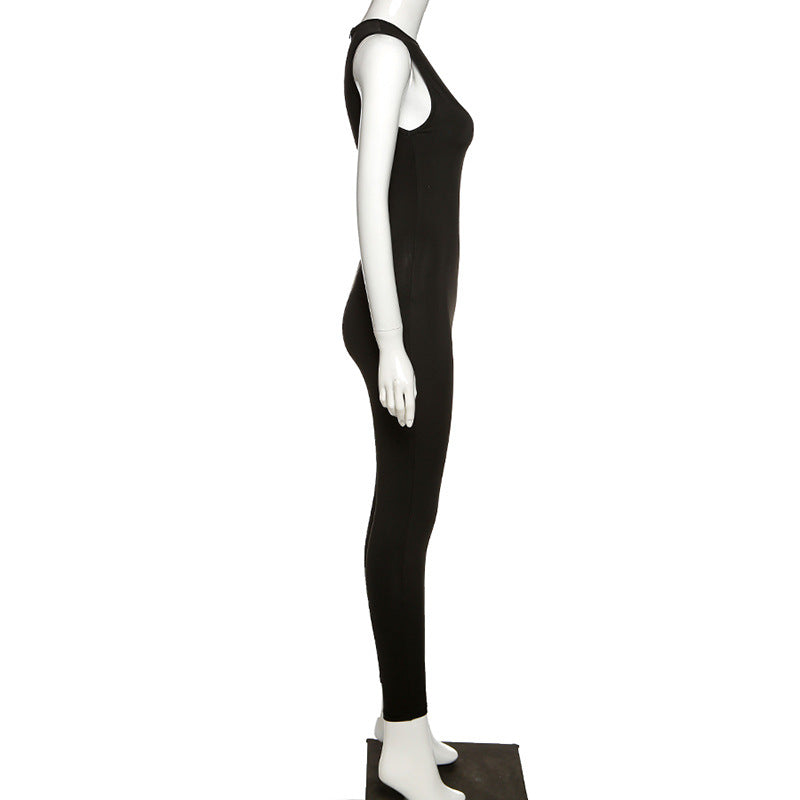 Damen Overall Bodycon Jumpsuit Streetwear Fitness-Strampler Playsuit Leggins