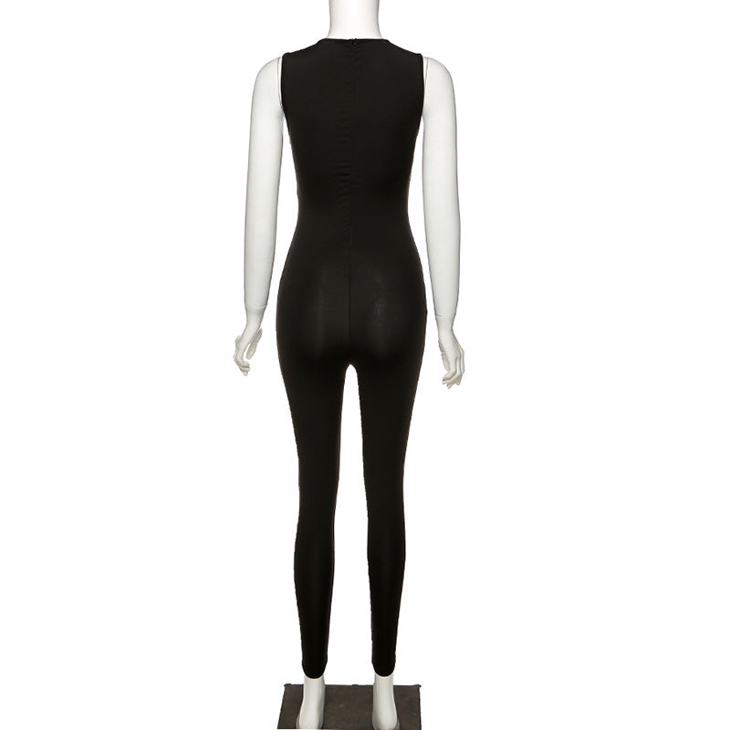 Damen Overall Bodycon Jumpsuit Streetwear Fitness-Strampler Playsuit Leggins
