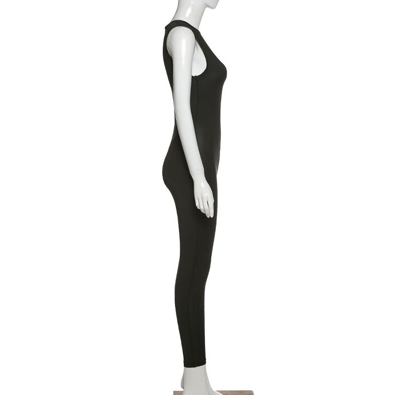 Damen Overall Bodycon Jumpsuit Streetwear Fitness-Strampler Playsuit Leggins