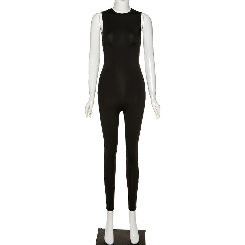 Damen Overall Bodycon Jumpsuit Streetwear Fitness-Strampler Playsuit Leggins