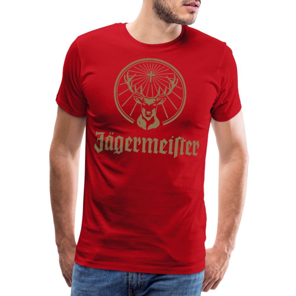 Herren Fashion T-Shirt Rundhals 100 % Baumwolle Sommer Streetwear Tank Top Shirt - Rot