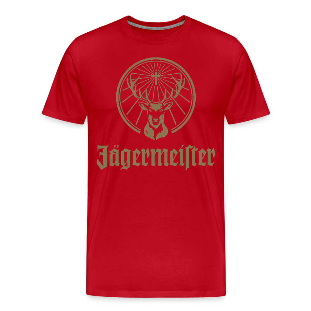 Herren Fashion T-Shirt Rundhals 100 % Baumwolle Sommer Streetwear Tank Top Shirt - Rot