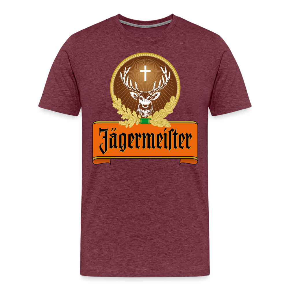 Herren Fashion T-Shirt Rundhals,100 % Baumwolle Sommer Streetwear Tank Top Shirt - Bordeauxrot meliert