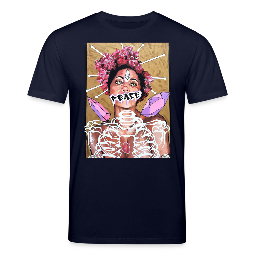 Männer Peace Bio-T-Shirt von Stanley & Stella - Navy