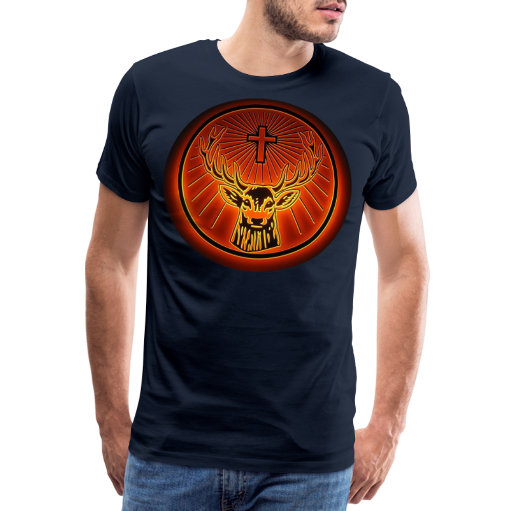 Herren Fashion T-Shirt Rundhals 100 % Baumwolle Sommer Streetwear Tank Top Shirt - Navy