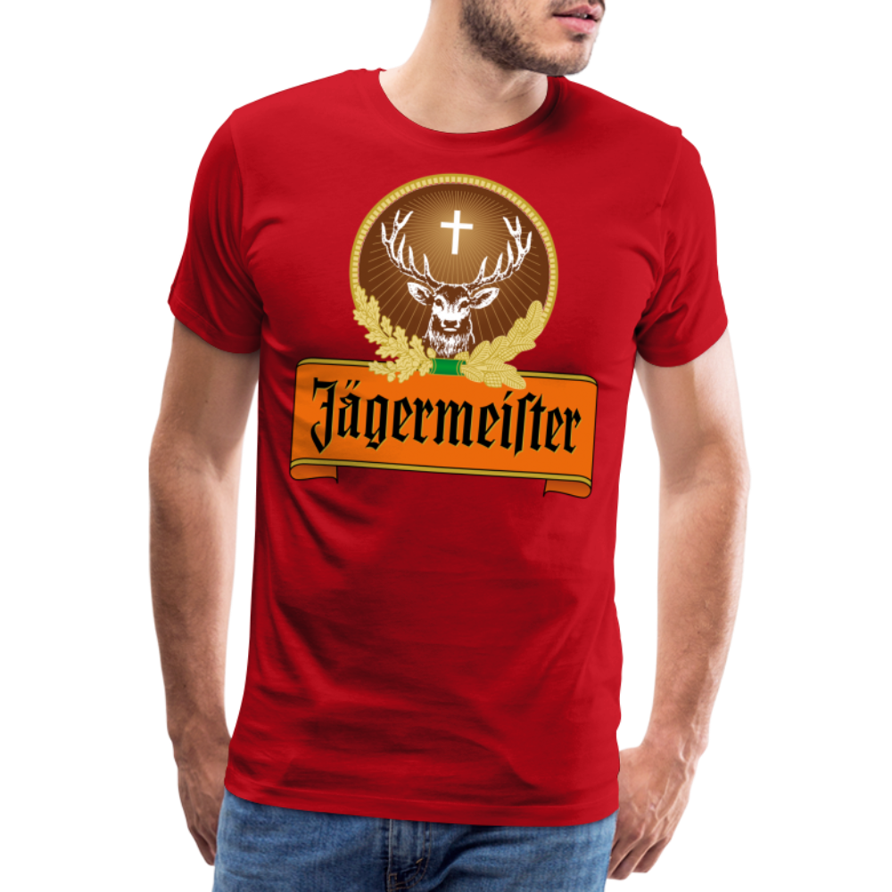 Herren Fashion T-Shirt Rundhals,100 % Baumwolle Sommer Streetwear Tank Top Shirt - Rot