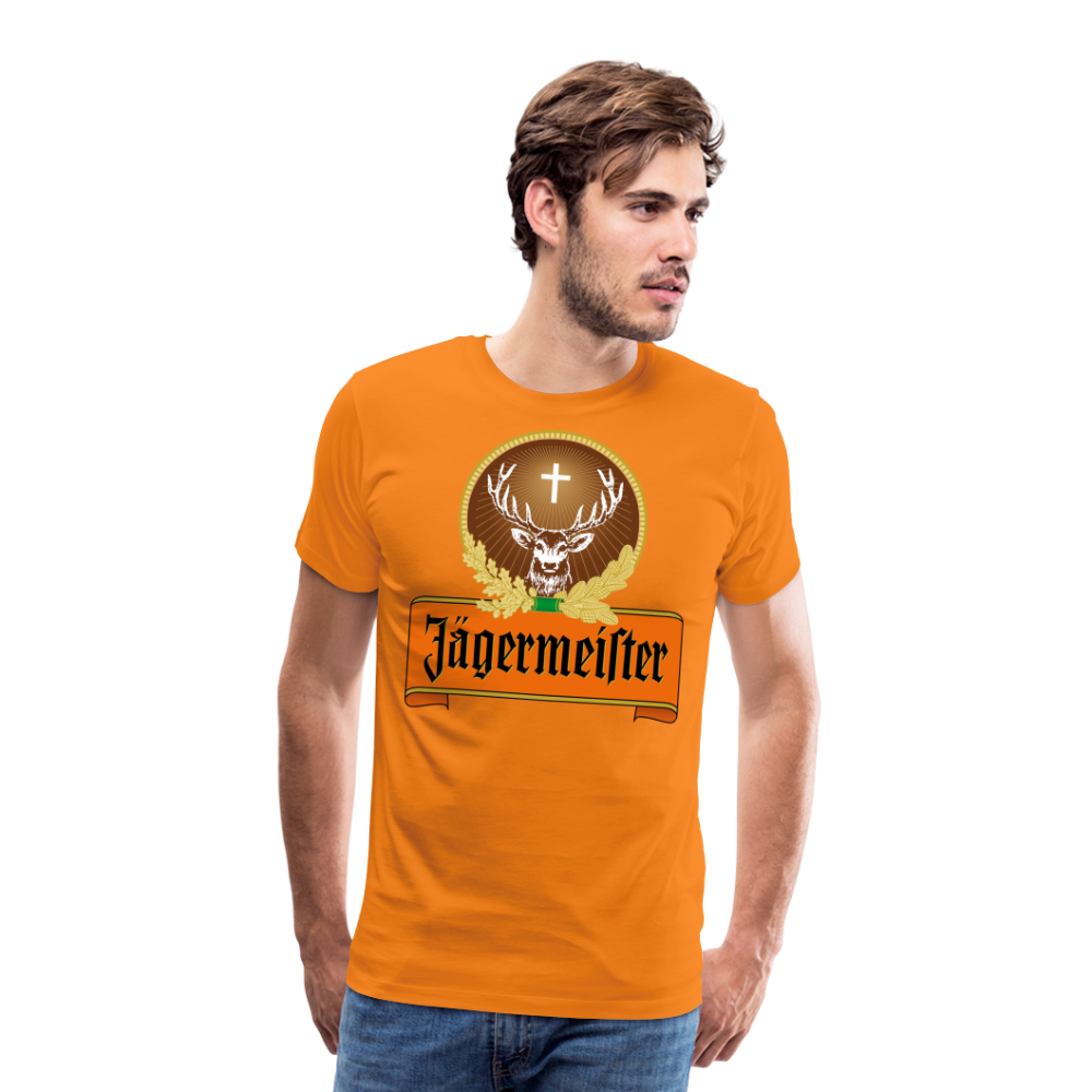 Herren Fashion T-Shirt Rundhals,100 % Baumwolle Sommer Streetwear Tank Top Shirt - Orange