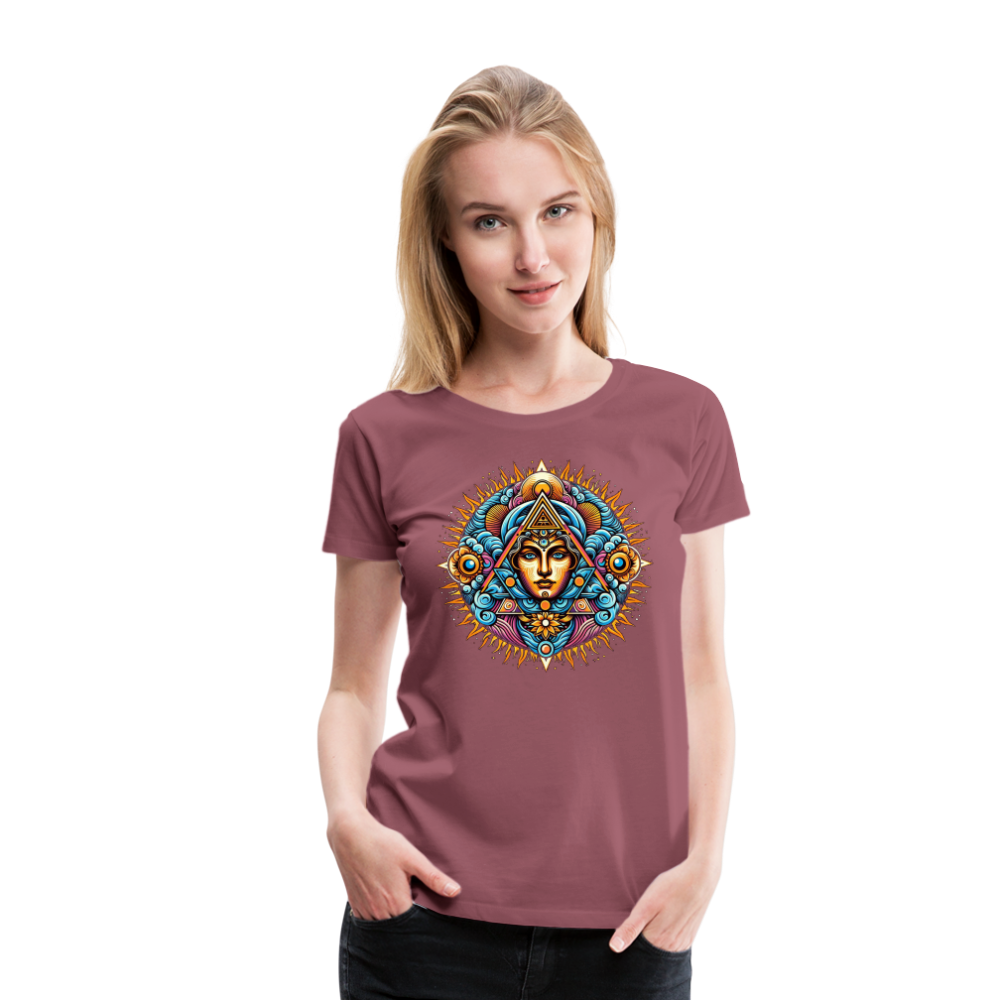 Damen Sommer Top Spirituelles Yoga T-Shirt Rundhals Streetwear lockeres Damentop - Malve