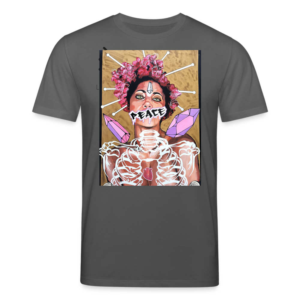 Männer Peace Bio-T-Shirt von Stanley & Stella - Anthrazit