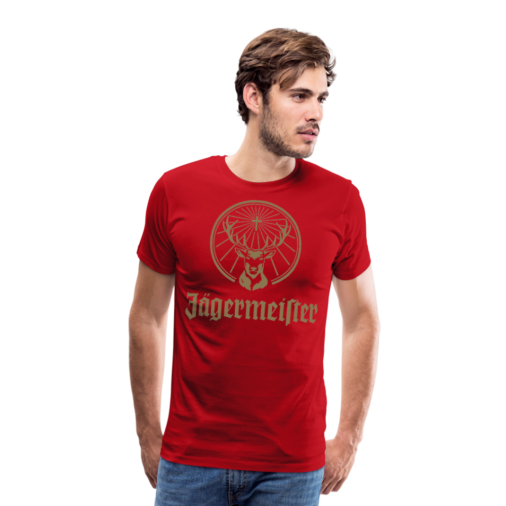 Herren Fashion T-Shirt Rundhals 100 % Baumwolle Sommer Streetwear Tank Top Shirt - Rot