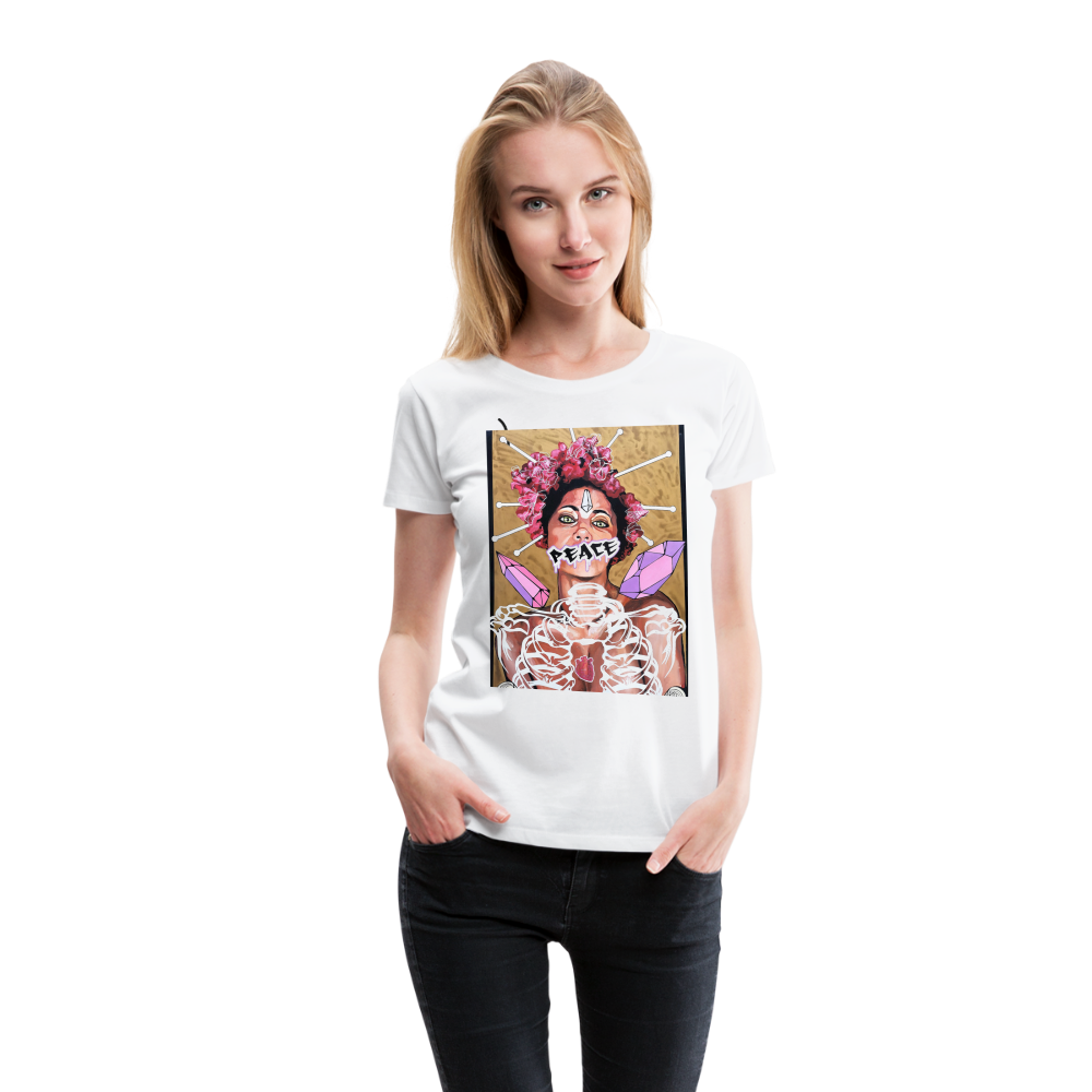 Frauen Premium T-Shirt Peace - Weiß