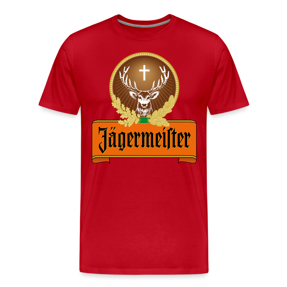 Herren Fashion T-Shirt Rundhals,100 % Baumwolle Sommer Streetwear Tank Top Shirt - Rot