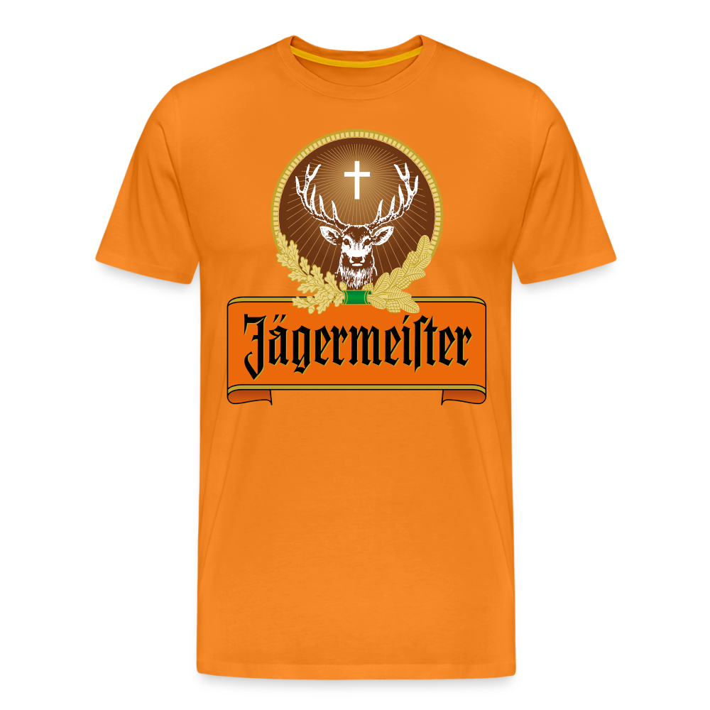 Herren Fashion T-Shirt Rundhals,100 % Baumwolle Sommer Streetwear Tank Top Shirt - Orange