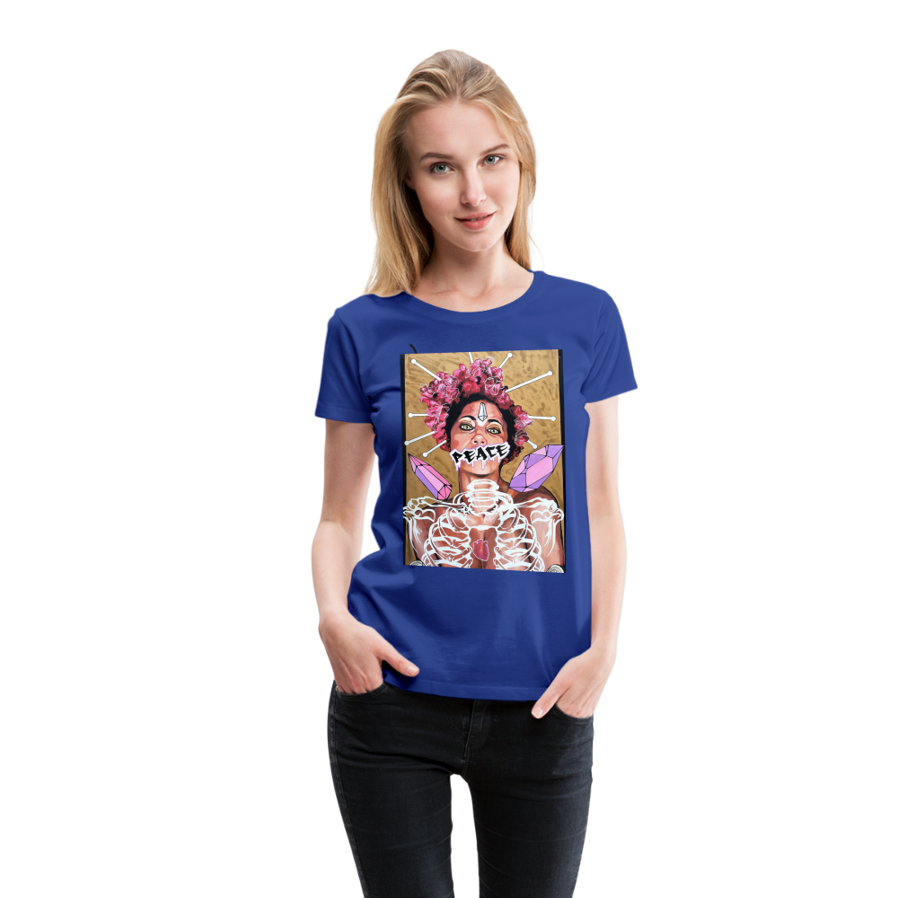 Frauen Premium T-Shirt Peace - Königsblau