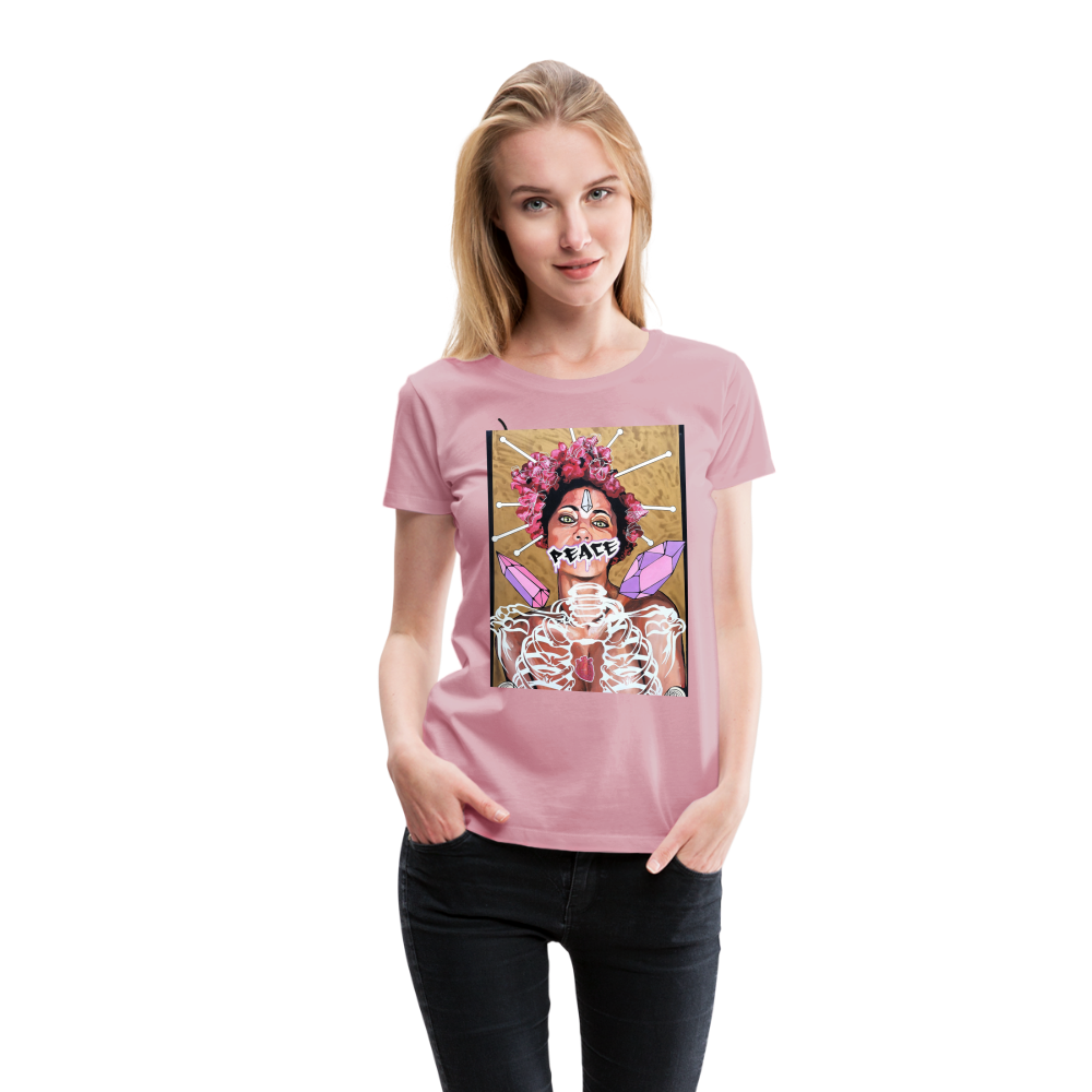 Frauen Premium T-Shirt Peace - Hellrosa