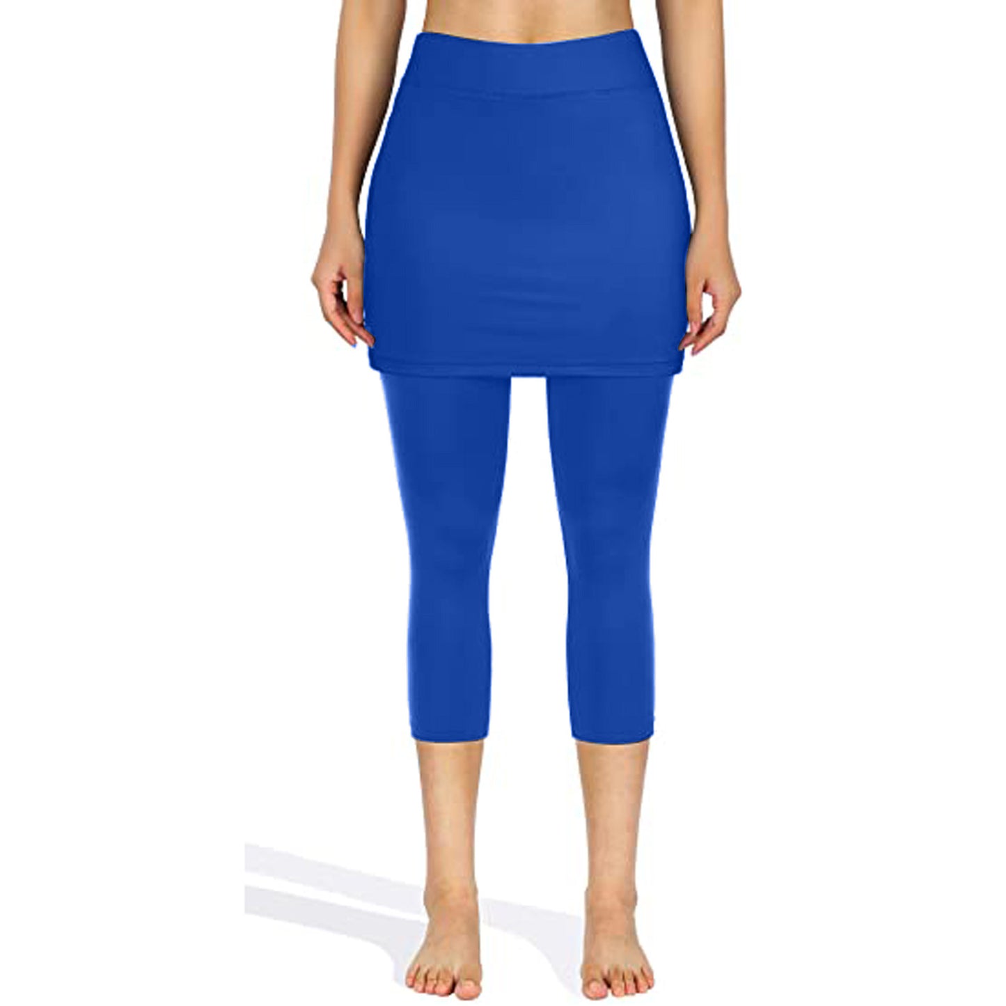 Yoga Leggings Mini Kleid Damen Hose Fitness Hosenrock Leggins Rock Tennisrock